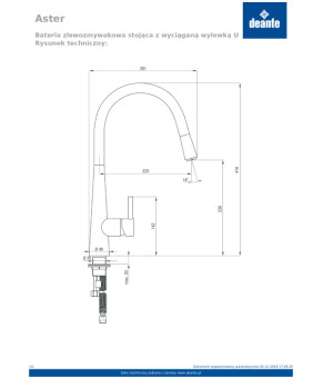 Смеситель Deante Aster BCA 072M