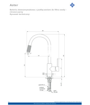 Смеситель Deante Aster BCA B64M