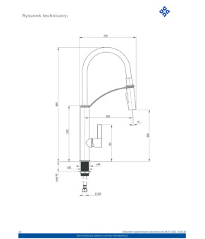 Смеситель Deante Gerbera BGB R720