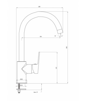 Смеситель Deante Oregano BCO 062M
