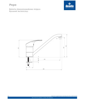 Смеситель Deante Pepe BDP 260M
