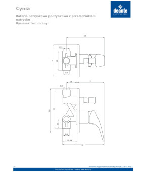 Смеситель Deante Cynia BCY 044P