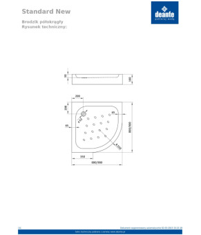 Поддон Deante Standard КTA_053B