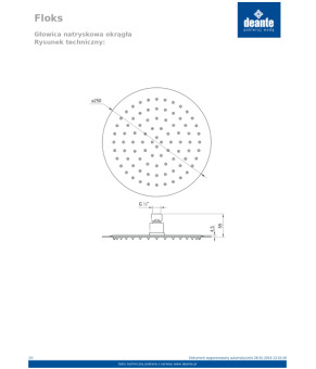 Головка для душа Deante Floks NAC 000K