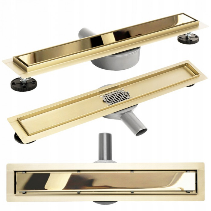 Душевой трап Rea Neo Mirror Gold Pro 90 REA-G5602