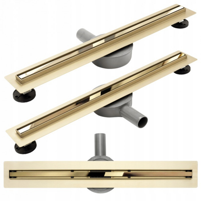 Душевой трап Rea Neo Slim Gold Mirror 90 REA-G5605