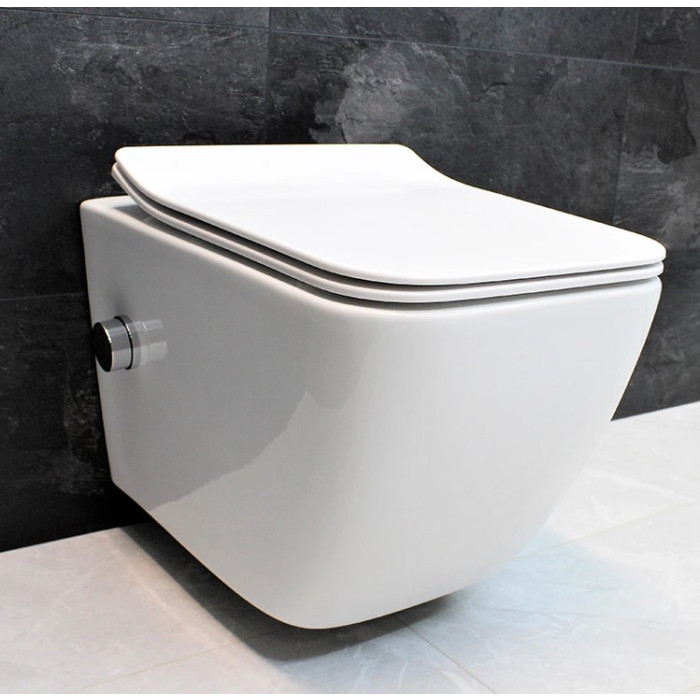 Унитаз-биде подвесной DUSEL CUBIS MIX DWHT10201030M