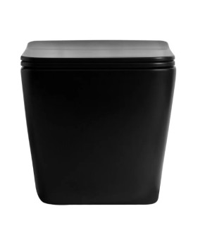 Унитаз подвесной DUSEL CUBIS Black Matt DWHT10201030RВ с сиденьем Slim Soft-Close