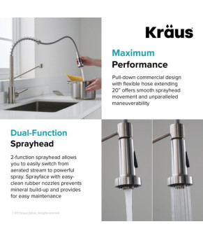 Смеситель Kraus KPF-1610SFSCH