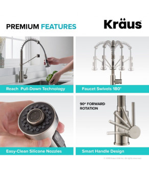 Смеситель Kraus KPF-1610SFSCH