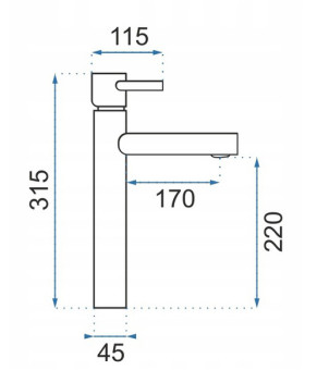 Смеситель Rea Tess H REA-B8800