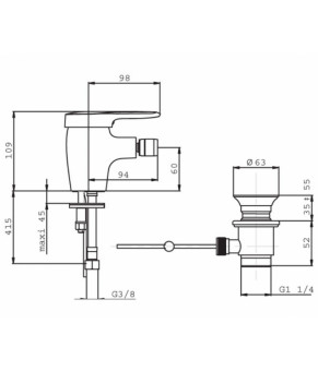 Смеситель Jacob Delafon Kandel E662RU-CP