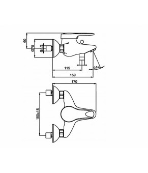 Смеситель Jacob Delafon Kandel E664RU-CP