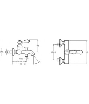 Смеситель Jacob Delafon Louise E24363-CP