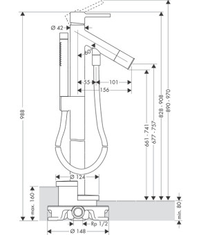 Смеситель Axor Starck 10456000