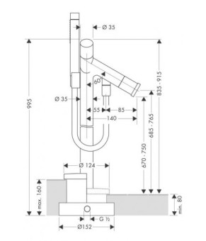 Смеситель Axor Starck 10458000