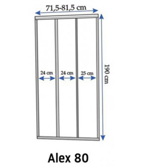 Душевая дверь Rea Alex 80 REA-K0287