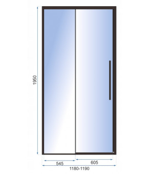 Душевая дверь Rea Solar 120 REA-K6312