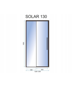 Душевая дверь Rea Solar 130 REA-K6358