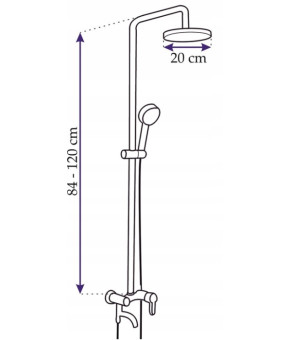 Душевая система Rea Loft REA-P0223