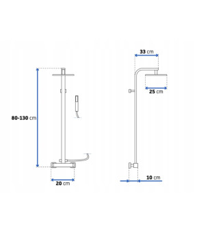 Душевая система Rea Milan REA-P7000