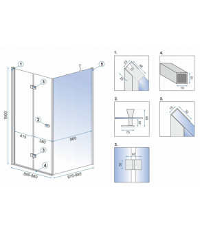Душевая кабина Rea Best 90x90 8793129517