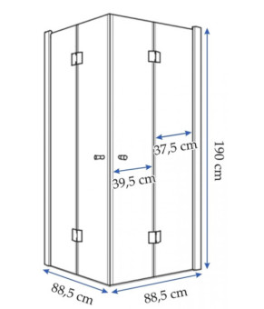 Душевая кабина Rea Fold 90x90 REA-K9991