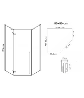 Душевая кабина Rea Rama 80x80 REA-K6900