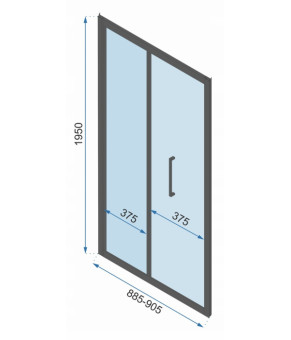 Душевая кабина Rea Rapid Fold 90x90 KPL-09914