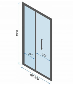 Душевая кабина Rea Rapid Fold 90x80 KPL-09901