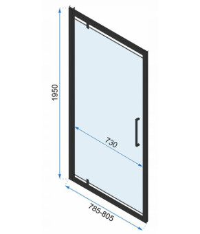 Душевая кабина Rea Rapid Swing 80x80 KPL-009922