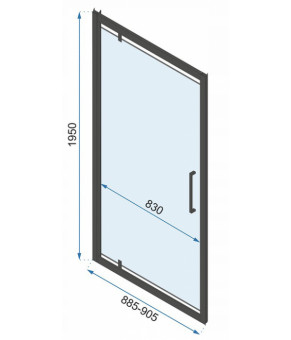Душевая кабина Rea Rapid Swing 90x80 KPL-009925