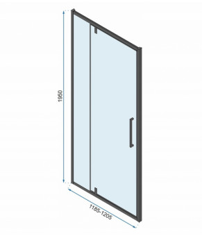 Душевая кабина Rea Rapid Swing 120x80 KPL-009934