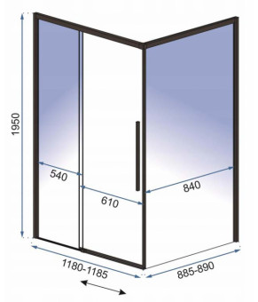 Душевая кабина Rea Solar 90x120 REA-K6311