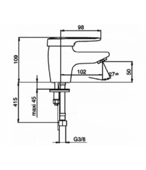 Смеситель Jacob Delafon Kandel E18060RU-CP