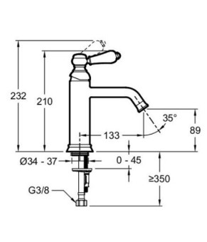 Смеситель Jacob Delafon Louise E24360-CP
