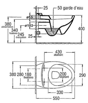 Унитаз Jacob Delafon Presquile E4440-00