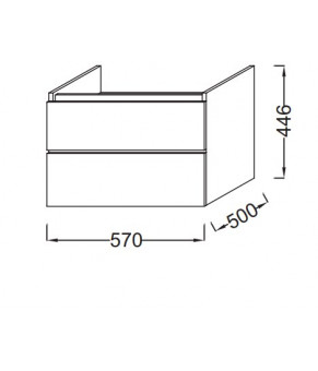 Тумба Jacob Delafon Parallel EB511-N18