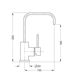 Смеситель для умывальника BUGNATESE INSIDE CR9213