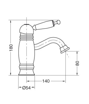 Змішувач для раковини BUGNATESE OXFORD CR6319