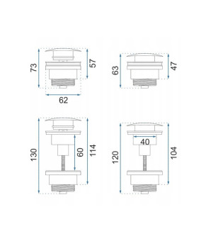 Донный клапан Rea Clik-Clak REA-A5217