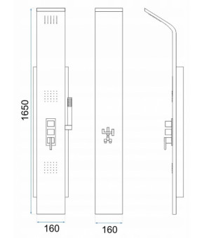 Душевая панель Rea 8725 REA-P0067