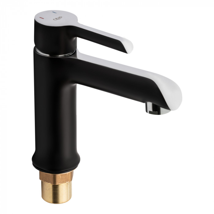 Смеситель для раковины Qtap Grand QTGRABCR001F Chrome/Black (SD00039605)