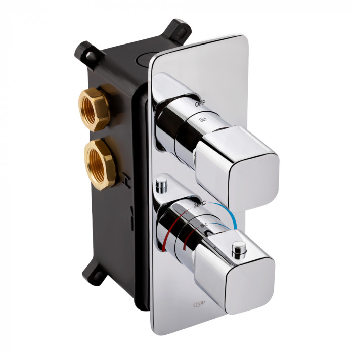 Смеситель термостатический скрытого монтажа для душа Qtap Votice 65T105NGC