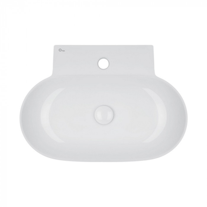 Раковина Qtap Cardinal з донним клапаном QT0411K177W