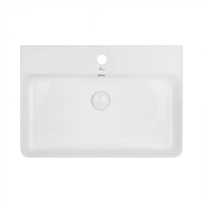Раковина Qtap Nando з донним клапаном QT1211K404W