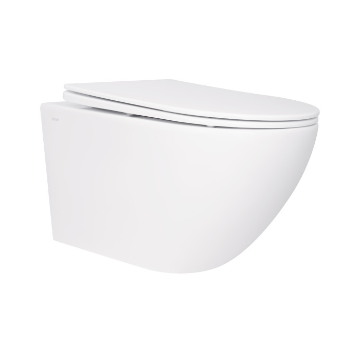 Унітаз підвісний Qtap Jay Rimless із сидінням Soft-close (QT07335176W)