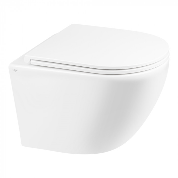 Унитаз подвесной Qtap Robin безободковый с сиденьем Slim Soft-close QT1333046ERW