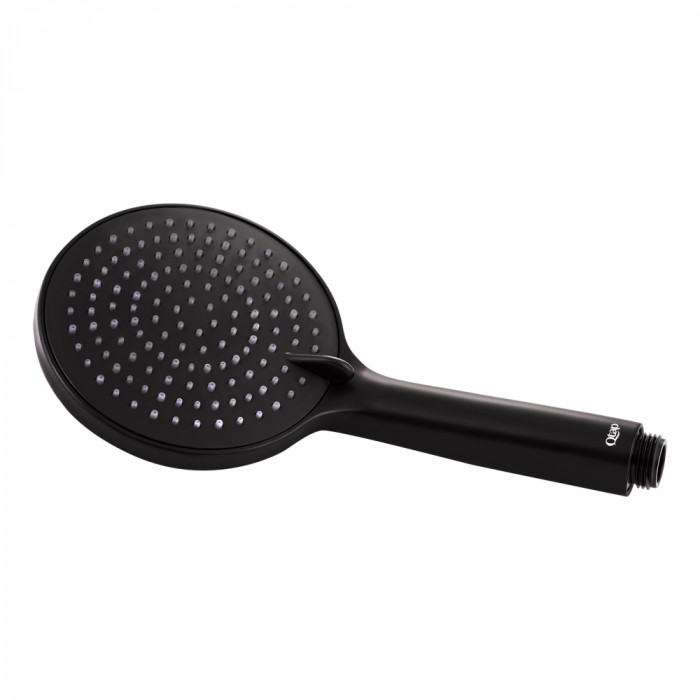 Лейка для ручного душа Qtap Rucni 115 мм круглая Black Matt (QTRUCA116O3PBB)