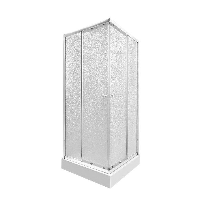 Набор Qtap душевая кабина Presto CRM1088SP5 Pear + поддон Unisquare 308815
